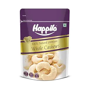 Happilo Premium Natural Whole Cashews 500g Value Pack | Dry Fruits, Kaju, Healthy Snacks | Unsalted Cashew Nuts | Crunchy, Nutritious & Delicious Nuts | Rich in Protein, Magnesium & Phosphorus