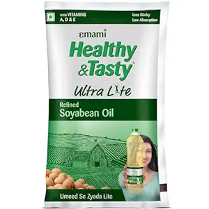 Emami Healthy And Tasty Ultra Lite Refined Soyabean Oil 730 g Pouch
