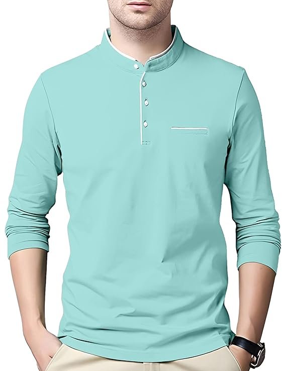 AUSK Men T-Shirt with Full Sleeve Cotton Blend Fabric