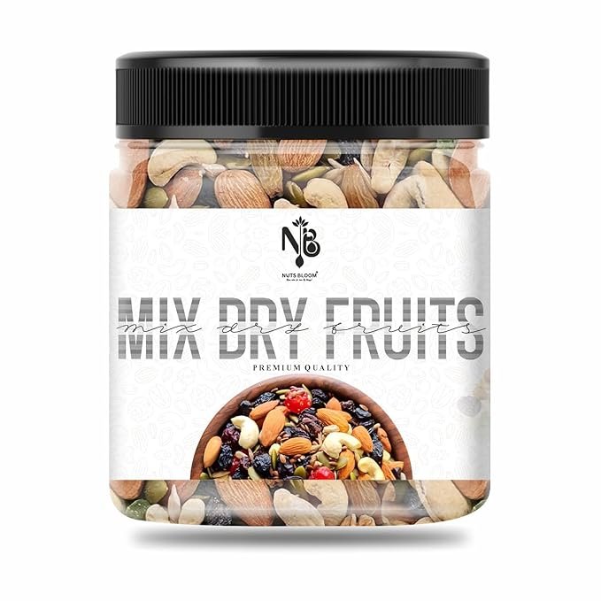 NUTS BLOOM Mixed Dry Fruits 1 kg Pack | Mix_Dry fruits Nutritious Snack with Almonds, Cashews, Raisins & Cranberries Many More | Healthy Mixed Nuts with Dry Fruits | mix dry fruit_1kg | mix dry fruits_1kg | mix nuts | mix nuts